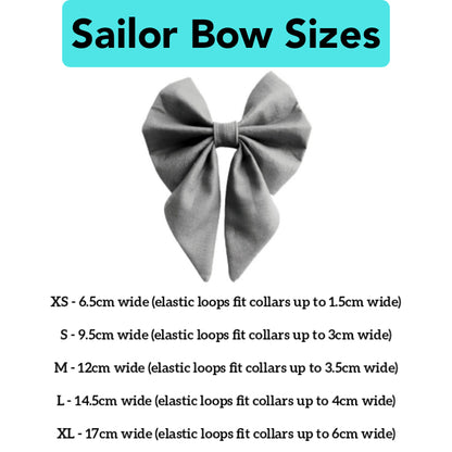 SALE| Sailor Bow - Size M (Tropical Leaf)