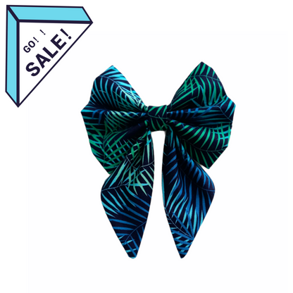 SALE| Sailor Bow - Size M (Tropical Leaf)