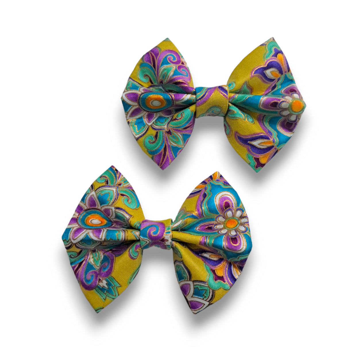 SALE| Midi Bow Tie - Yellow Metallic